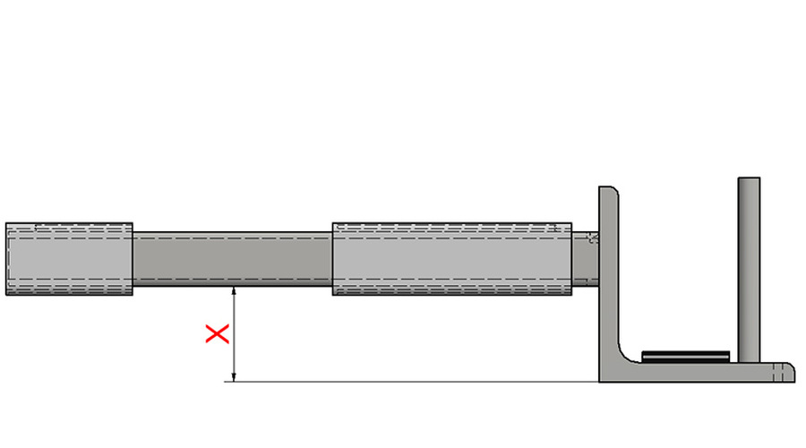 Innerrør m vinkel X mål
