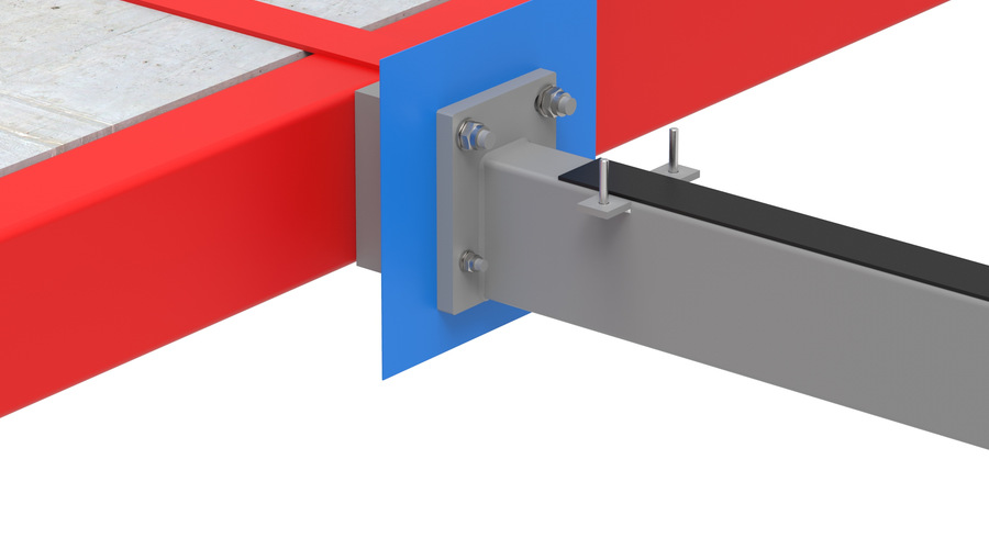 BWC 40 U Hulldekke rød primer