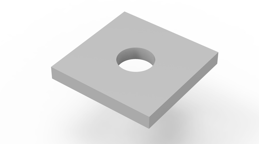 Firkantskiver 1 grå